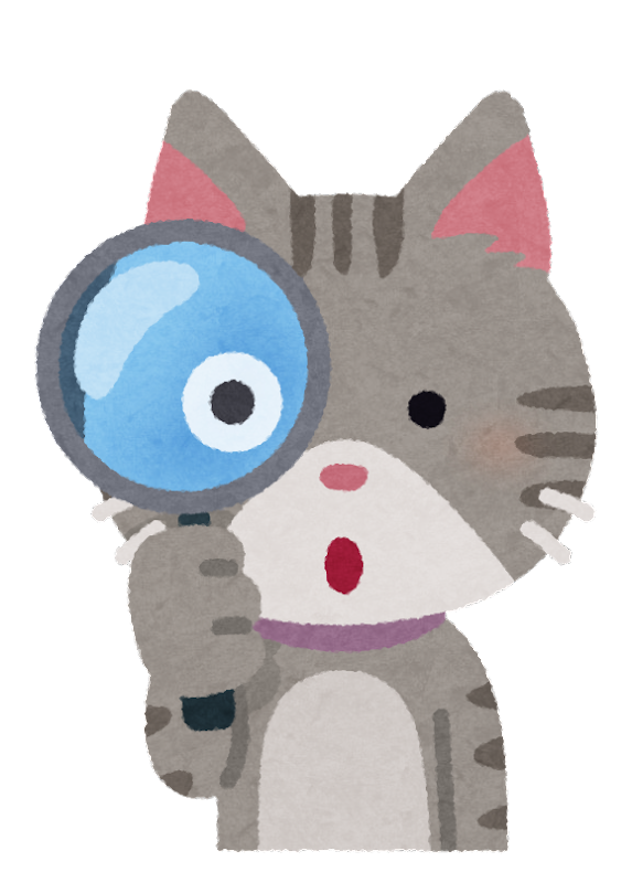 A grey housecat looks through a magnifying glass.